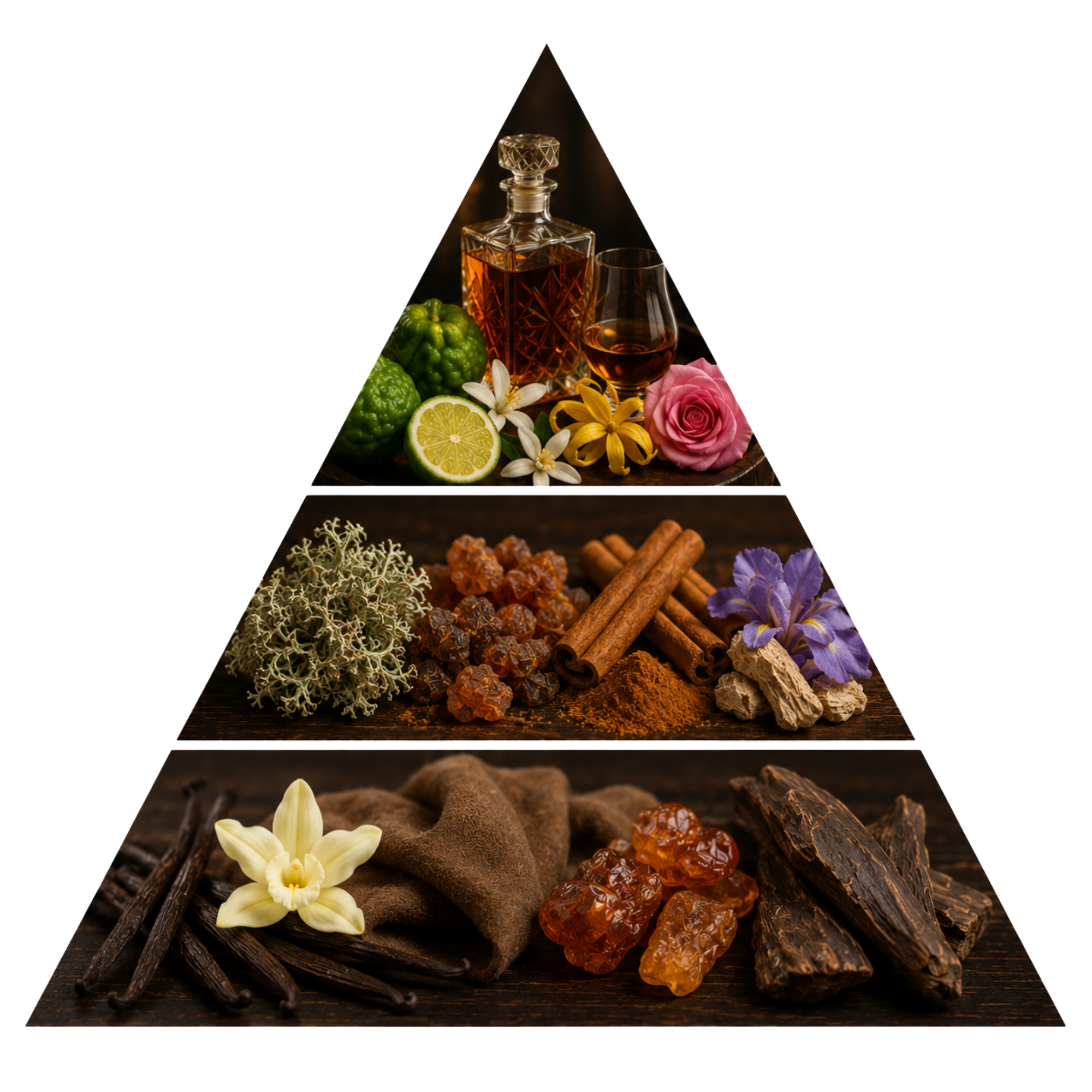 Midnight Mirage — scent notes pyramid